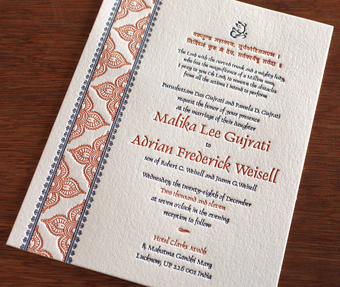 Embossed Invites