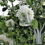 white glass flowers
