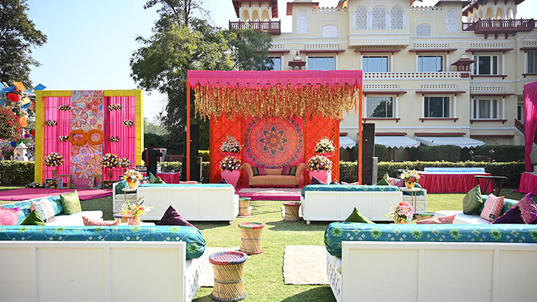 Garden Mehendi Decor Theme